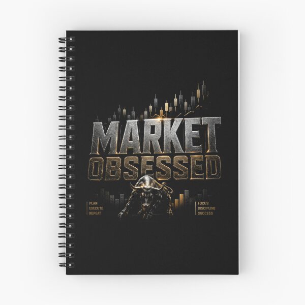 Item preview, Market Obsessed Trading Bull Typography | Forex Trader Gift | Stock Market Investor Design designed and sold by PipForgeStudio .