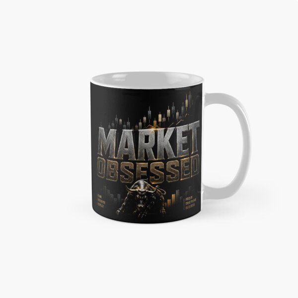 Item preview, Market Obsessed Trading Bull Typography | Forex Trader Gift | Stock Market Investor Design designed and sold by PipForgeStudio .
