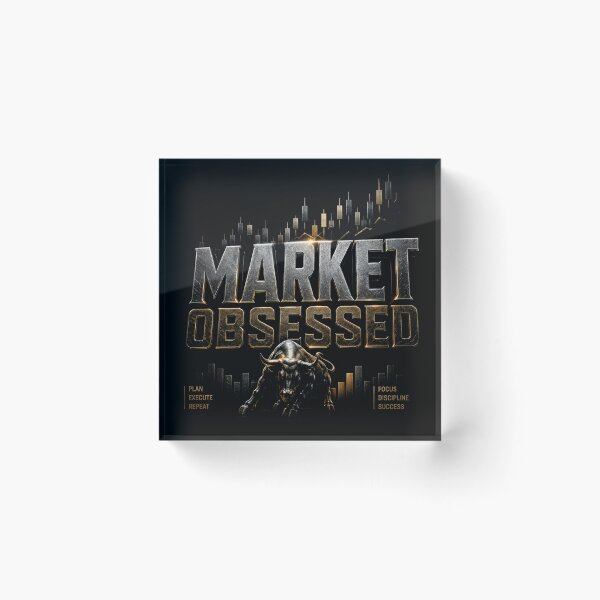 Item preview, Market Obsessed Trading Bull Typography | Forex Trader Gift | Stock Market Investor Design designed and sold by PipForgeStudio .