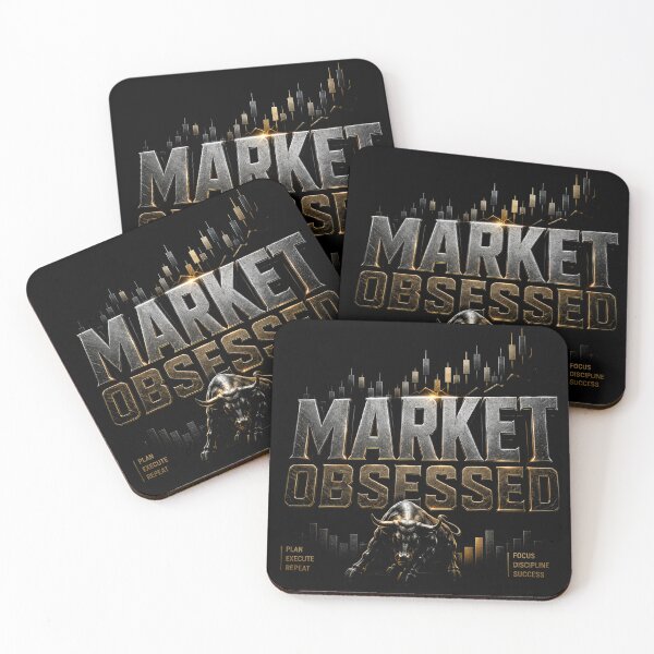 Item preview, Market Obsessed Trading Bull Typography | Forex Trader Gift | Stock Market Investor Design designed and sold by PipForgeStudio .