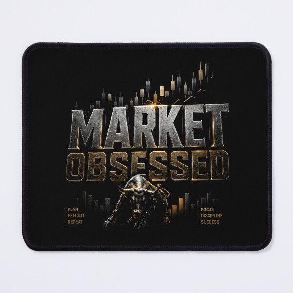 Item preview, Market Obsessed Trading Bull Typography | Forex Trader Gift | Stock Market Investor Design designed and sold by PipForgeStudio .