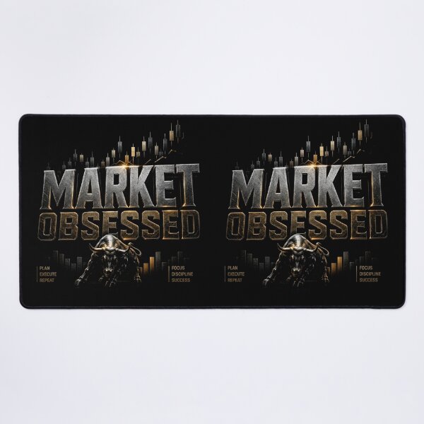Item preview, Market Obsessed Trading Bull Typography | Forex Trader Gift | Stock Market Investor Design designed and sold by PipForgeStudio .