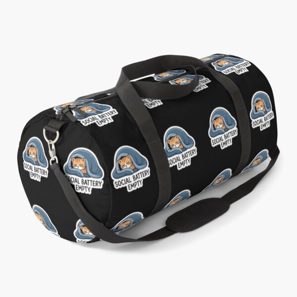 Item preview, Grumpy Orange Cat Social Battery Empty designed and sold by Owcomm.