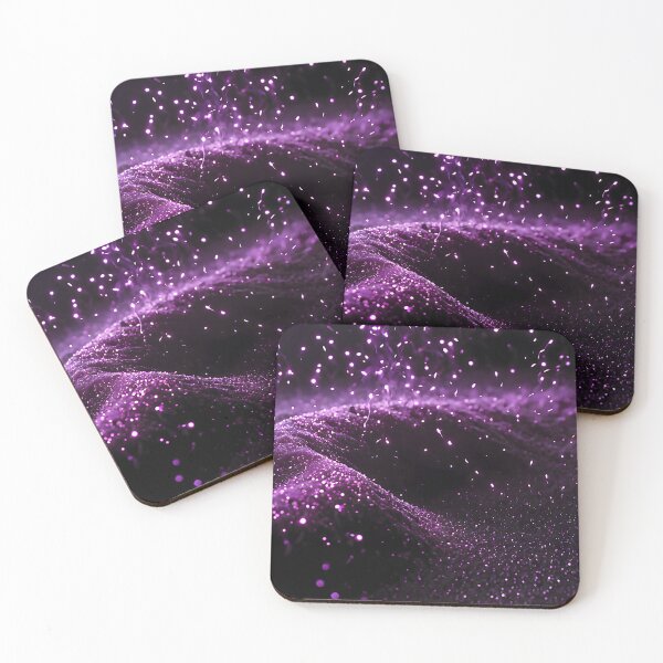 Item preview, Cosmic Purple Glitter Wave - Luxury Abstract Sand Texture designed and sold by CuteSlothWorld.