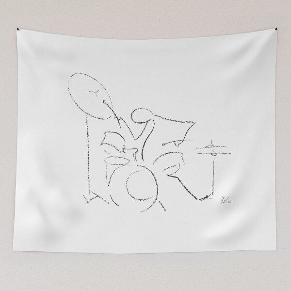 Item preview, An improvised impression of jazz drummer Jack DeJohnette designed and sold by Asterisk-a.