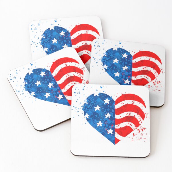 Item preview, 4th Of JULY Shirt LOVE HEART American Freedom USA Flag designed and sold by Bohepa.