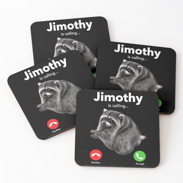 Item preview, Jimothy Is Calling Funny Raccoon Incoming Call designed and sold by margamPagenberg.