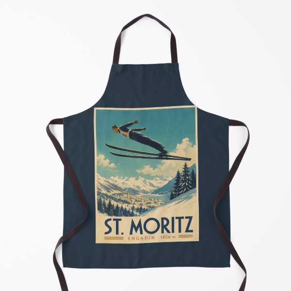 Item preview, Vintage St Moritz Poster designed and sold by GoodOldVintage.
