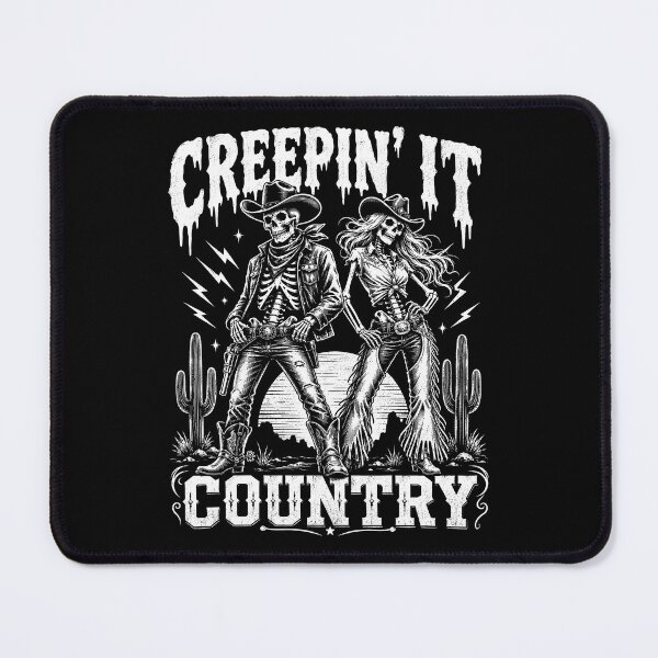 Item preview, Creepin’ It Country Skeleton Cowboy Duo designed and sold by Victor Shadehorn.