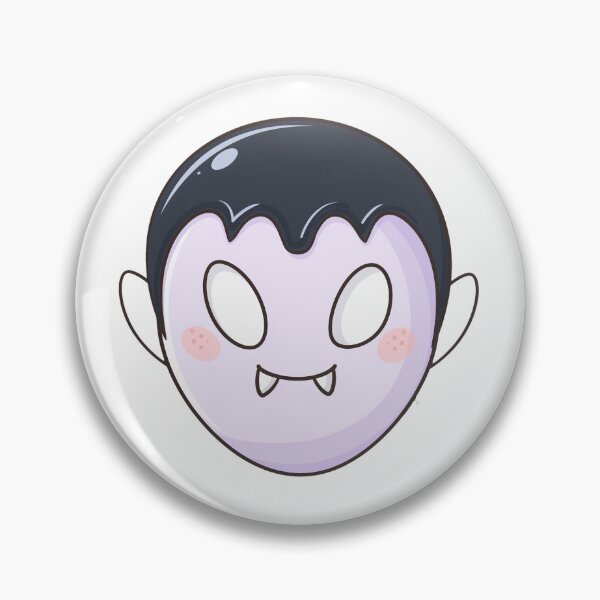 Item preview, Cute Kawaii Vampire Face Cartoon for Halloween Stickers, T-Shirts and Spooky Gifts designed and sold by OksArtStudio.