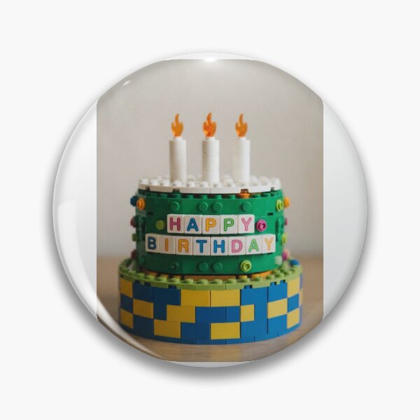 Item preview, Birthday Cake building blocks block brick bricks party celebration children kids designed and sold by CheeseBlueprint.