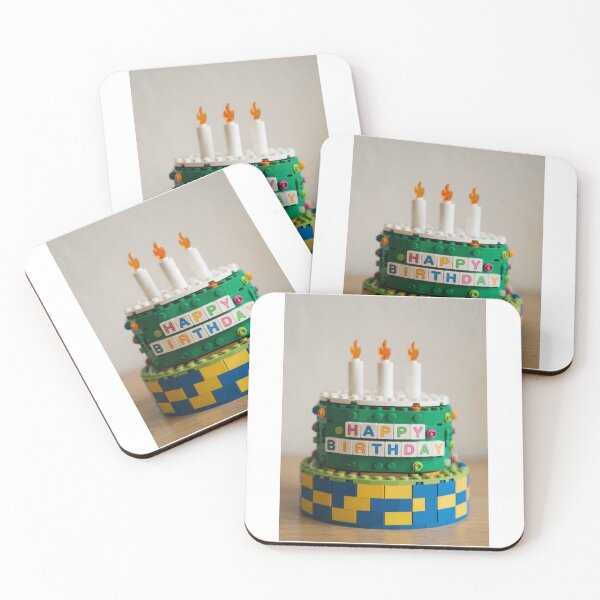 Item preview, Birthday Cake building blocks block brick bricks party celebration children kids designed and sold by CheeseBlueprint.