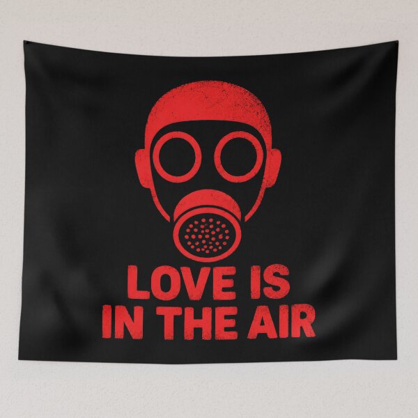 Item preview, Love Is in the Air Toxic Romance Gas Mask designed and sold by Victor Shadehorn.