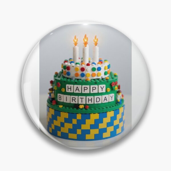 Item preview, Birthday Cake building blocks block brick bricks party celebration children kids designed and sold by CheeseBlueprint.