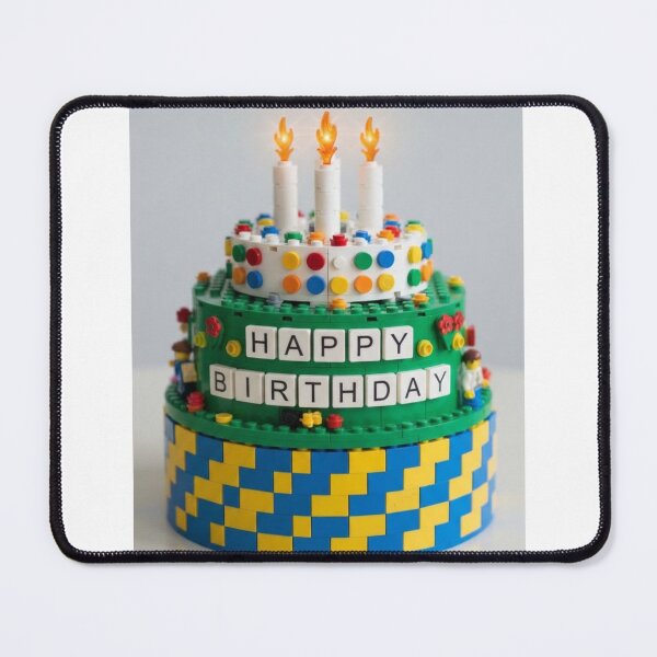 Item preview, Birthday Cake building blocks block brick bricks party celebration children kids designed and sold by CheeseBlueprint.