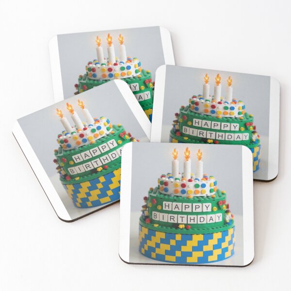 Item preview, Birthday Cake building blocks block brick bricks party celebration children kids designed and sold by CheeseBlueprint.