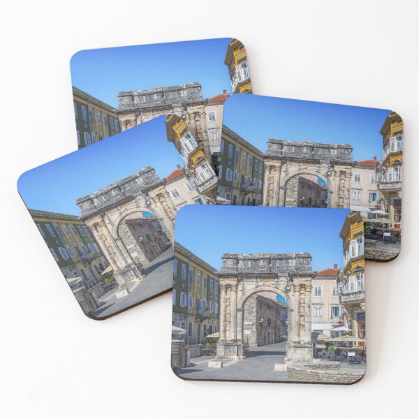 Item preview, The Ancient Roman Triumphal Arch of the Sergii in Pula, Croatia designed and sold by Viv Thompson Photography .