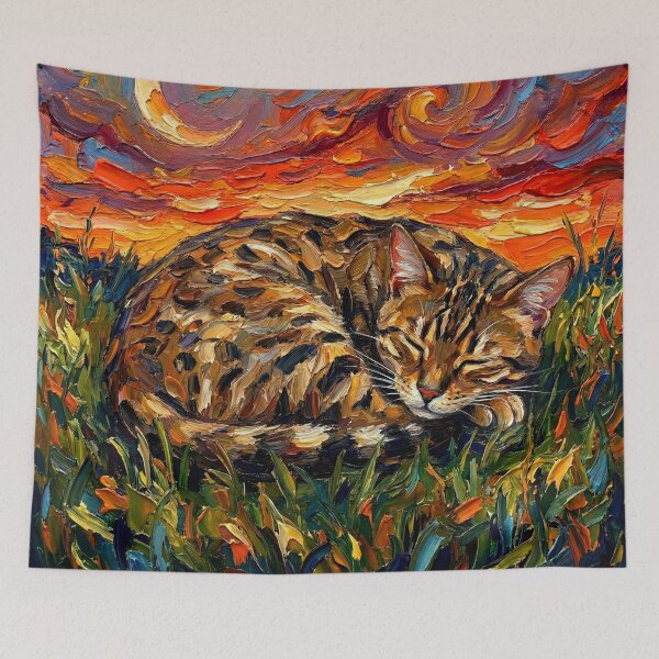 Item preview, Sleepy Egyptian Mau Night designed and sold by AjaTrier.