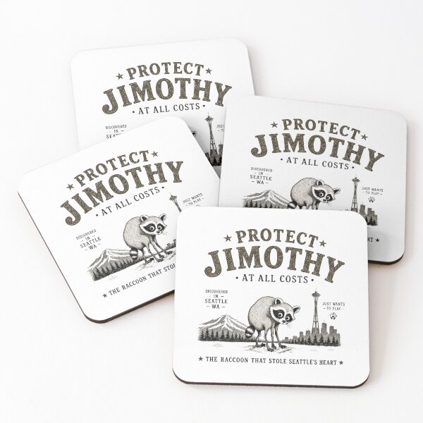 Item preview, Protect Jimothy, Jimothy Seattle Raccoon, Raccoon, Viral Seattle designed and sold by RafaelScherer.