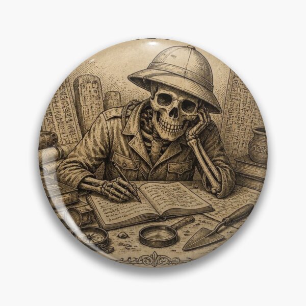 Item preview, Campus Archaeologist Funny Student Notes Vintage Skeleton Design designed and sold by thoughtswear.