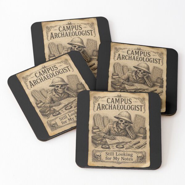Item preview, Campus Archaeologist Funny Student Notes Vintage Skeleton Design designed and sold by thoughtswear.