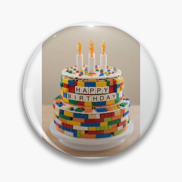 Item preview, Birthday Cake building blocks block brick bricks party celebration children kids designed and sold by CheeseBlueprint.