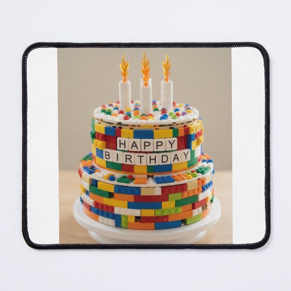 Item preview, Birthday Cake building blocks block brick bricks party celebration children kids designed and sold by CheeseBlueprint.