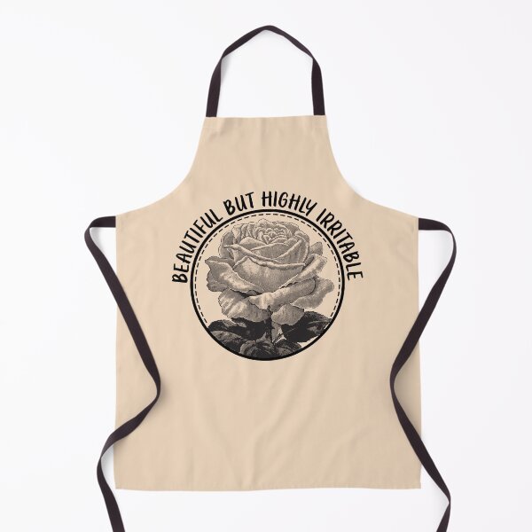Item preview, Beautiful But Highly Irritable - Sarcastic Vintage Rose Badge designed and sold by the-Z3nith.