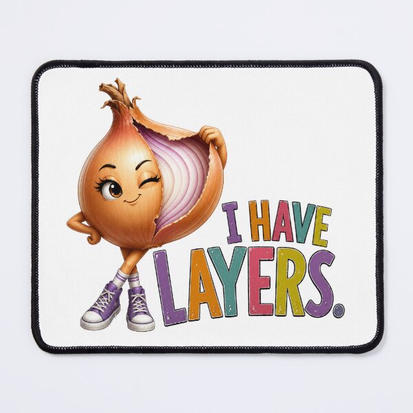 Item preview, Funny Onion Pun Shirt I Have Layers Cute Winking Onion Food Humor Vegetable Lover Gift designed and sold by RoPrincess.