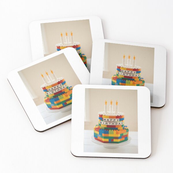 Item preview, Birthday Cake building blocks block brick bricks party celebration children kids designed and sold by CheeseBlueprint.