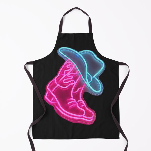 Item preview, Neon Country Cowboy Hat and Boots Retro Western Glow designed and sold by Tee-Shirt-Topia.