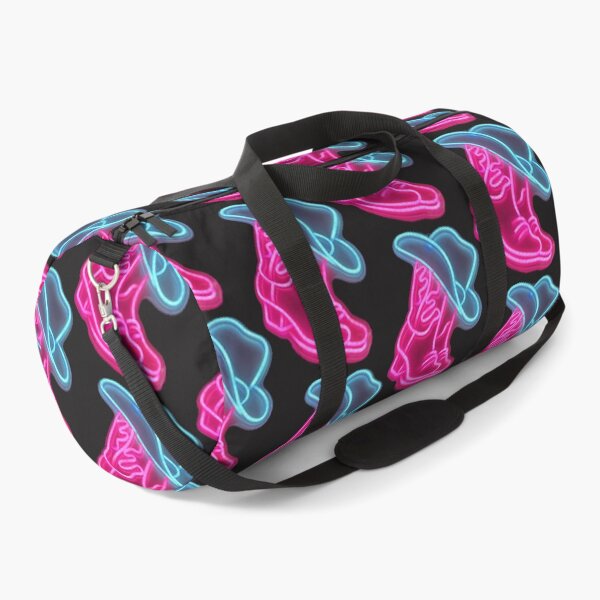 Item preview, Neon Country Cowboy Hat and Boots Retro Western Glow designed and sold by Tee-Shirt-Topia.