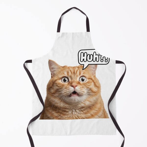 Item preview, "Funny Shocked Ginger Cat Huh?! Reaction Meme" designed and sold by Malalese.