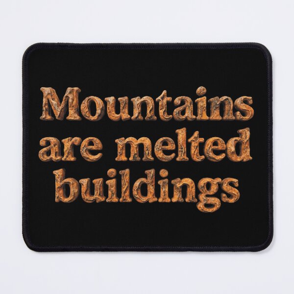 Item preview, Mountains are melted buildings_1 designed and sold by ART-OF-ORION.