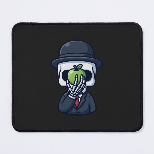 Item preview, Son Of Man Skeleton Magritte Apple Fine Art Parody designed and sold by Cipher & Soul.