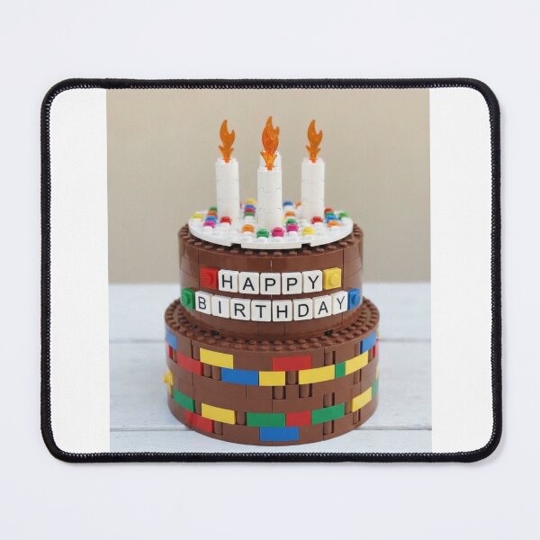 Item preview, Chocolate Birthday Cake building blocks block brick bricks party celebration children kids designed and sold by CheeseBlueprint.