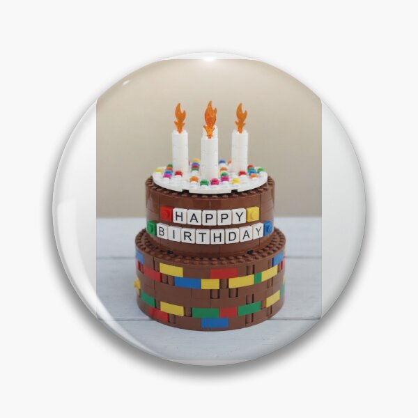Item preview, Chocolate Birthday Cake building blocks block brick bricks party celebration children kids designed and sold by CheeseBlueprint.