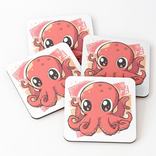 Artikelvorschau, Niedlicher Oktopus-Aufkleber | Kawaii-Oktopus-Illustration | Bezaubernde Meereskreaturen-Kunst | Geschenk für Meeresliebhaber entworfen und verkauft von dreamz-world.