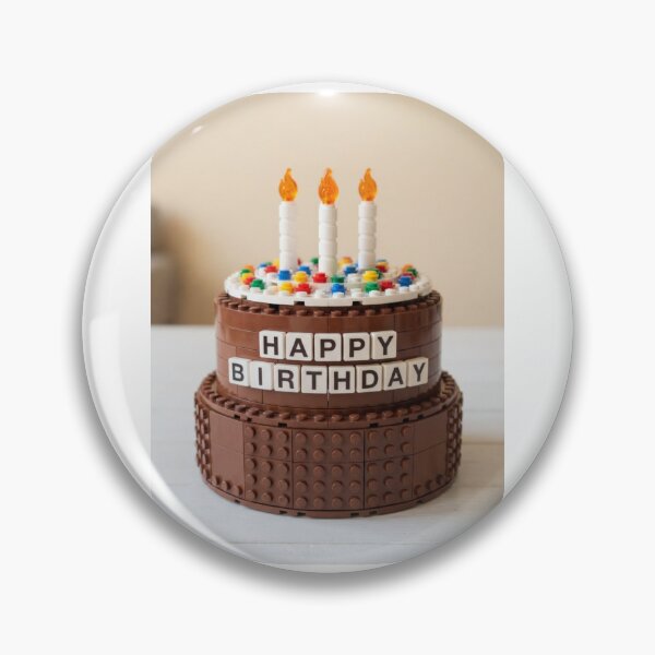 Item preview, Chocolate Birthday Cake building blocks block brick bricks party celebration children kids designed and sold by CheeseBlueprint.