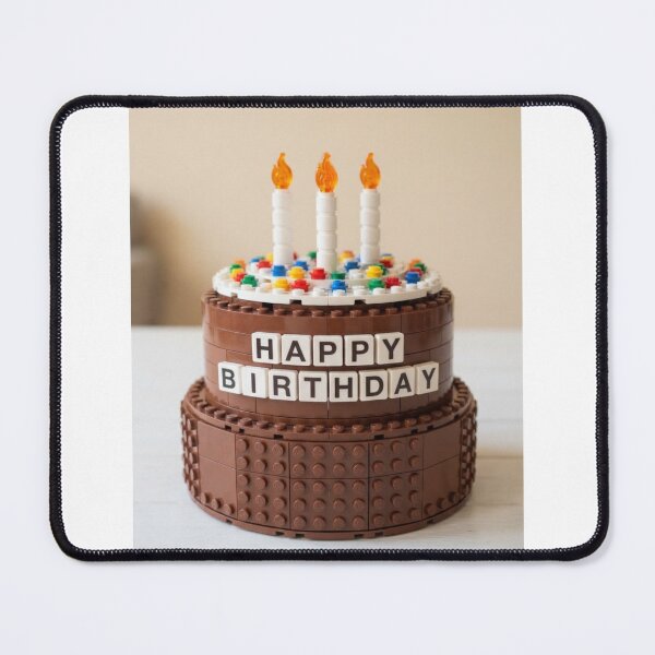 Item preview, Chocolate Birthday Cake building blocks block brick bricks party celebration children kids designed and sold by CheeseBlueprint.
