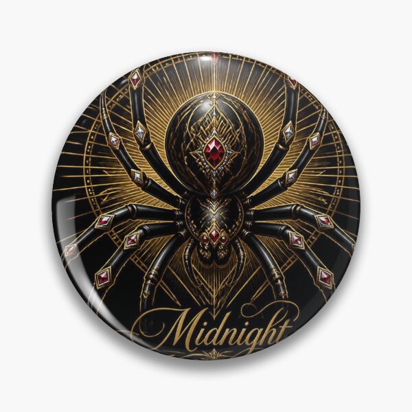 Item preview, Black Widow Spider Art Deco Halloween Shirt | Midnight Masquerade designed and sold by SunnyDesign82.