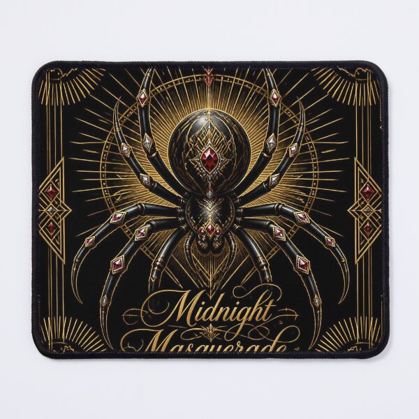 Item preview, Black Widow Spider Art Deco Halloween Shirt | Midnight Masquerade designed and sold by SunnyDesign82.
