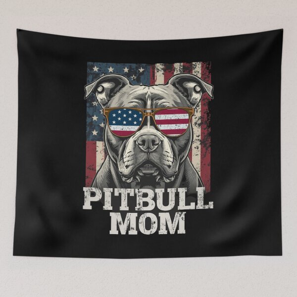 Item preview, PATRIOTIC PITBULL MOM designed and sold by BKDIGITALSHOP.