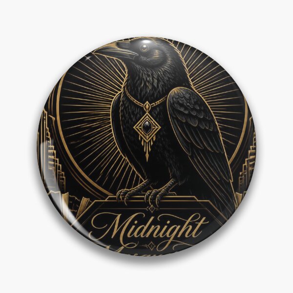 Item preview, Raven Art Deco Halloween Shirt | Midnight Masquerade Gold Illustration designed and sold by SunnyDesign82.