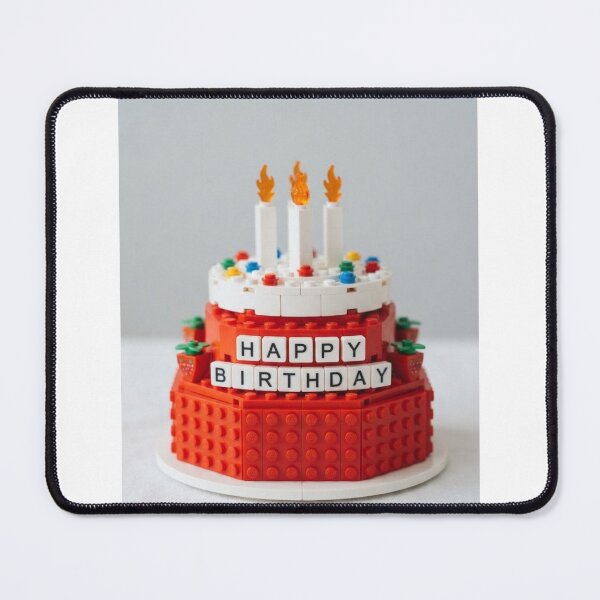 Item preview, Strawberry Birthday Cake building blocks block brick bricks party celebration children kids designed and sold by CheeseBlueprint.