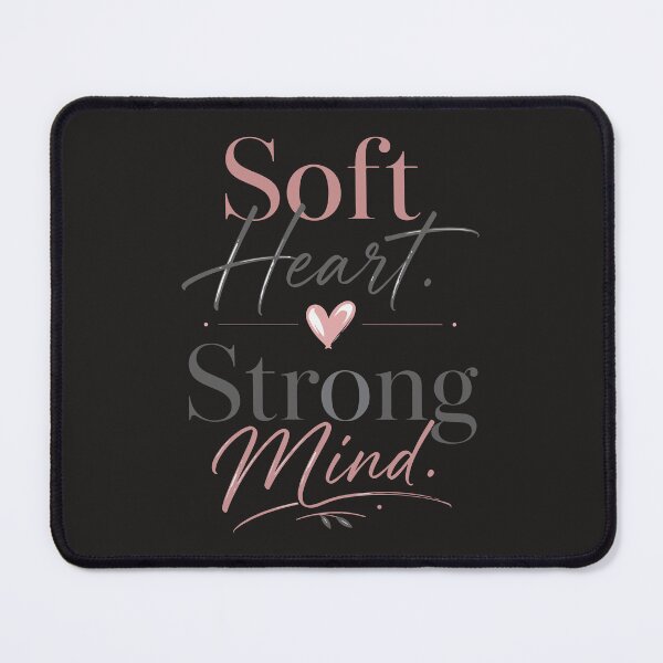 Item preview, Soft Heart, Strong Mind – Empowering Typography Design designed and sold by Amsafjol.