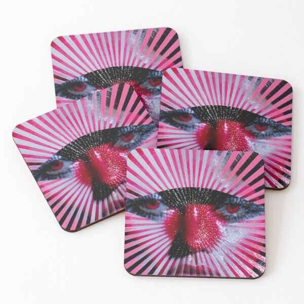 Item preview, Psychedelic Face Behind Pink Sunburst designed and sold by bubblegoth.