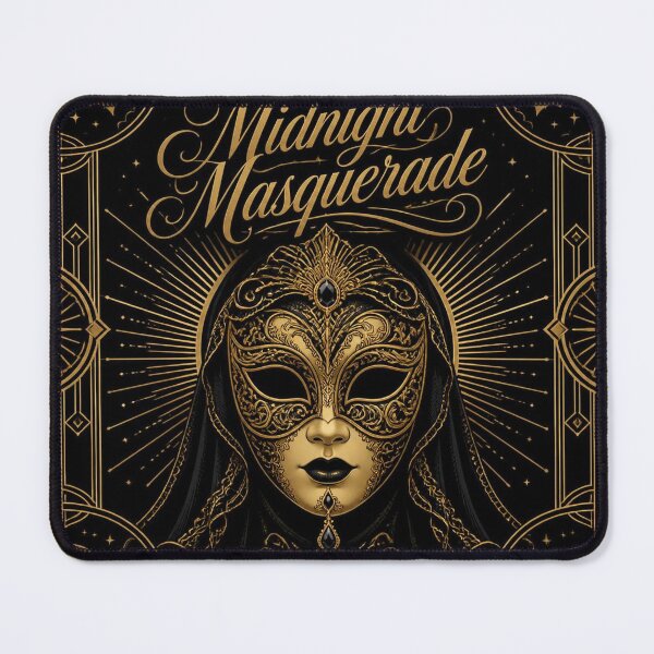 Item preview, Venetian Mask Art Deco Halloween Shirt | Midnight Masquerade designed and sold by SunnyDesign82.