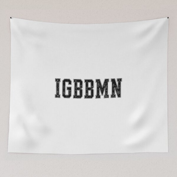 Item preview, IGBBMN Distressed Varsity Lettering Bold Collegiate Typography designed and sold by FouChan.