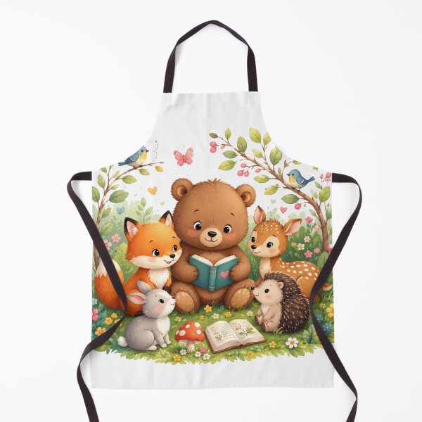 Item preview, Cute Woodland Animal Story Time | Bear, Fox, Bunny & Deer | Whimsical Forest Friends | Children's Storybook Art designed and sold by ViniSArunStudio.